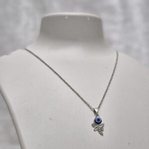 Evil Eye Protection Dragonfly Pendant Necklace - Image 2