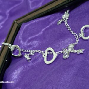 Silver Heart & Star Charm Bracelet - Image 2