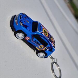 Blue High-Octane Racing Car Keychain - Image 1