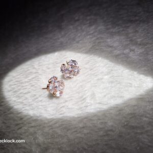 Sparkling Floral Crystal Stud Earrings - Image 2