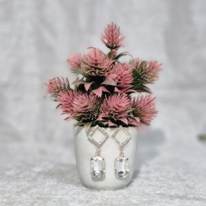 Luxe Crystal Drop Earrings - Image 1