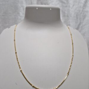 Elegant Anti-Tarnish Gold Beaded Chain – Minimalist Luxury - Image 3