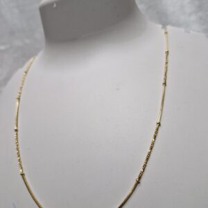 Elegant Anti-Tarnish Gold Beaded Chain – Minimalist Luxury - Image 2