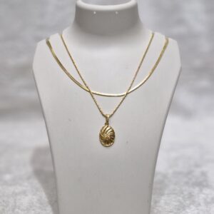 Elegant Layered Gold Necklace Set – Anti-Tarnish & Minimalist Luxury - Image 1