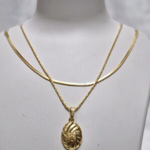 Elegant Layered Gold Necklace Set – Anti-Tarnish & Minimalist Luxury - Image 2