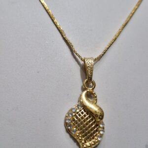 Gold Snake Pendant Necklace – Anti-Tarnish & Dazzling Crystal Design - Image 2