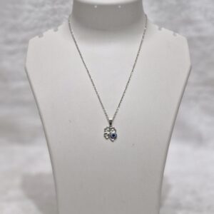 Four-Leaf Clover Evil Eye Protection Necklace – Luck & Protection Combined! - Image 1