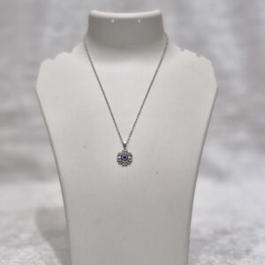 Floral Evil Eye Protection Necklace – Elegance & Protection in Bloom! - Image 1