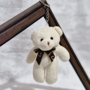 Plush Teddy Bear Keychain – Soft, Cute & Perfect for Gifting! - Image 2