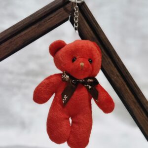 Adorable Red Teddy Bear Keychain β Carry Cuteness Everywhere! π§Έβ€οΈ - Image 2