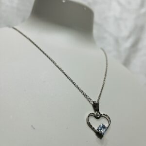 Crystal Heart Pendant Necklace - Image 2