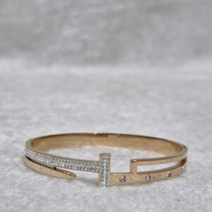 Sparkling Nail-Inspired Bracelet – Bold & Luxe - Image 1