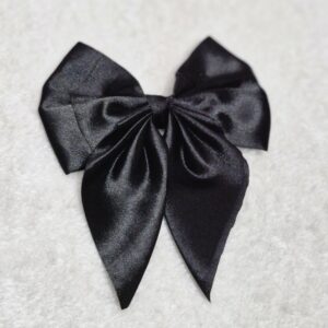 Velvet Noir Bow Clip – Classic with a Twist - Image 1
