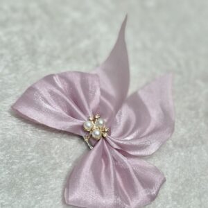 Blush Belle Pearl Bow – Sweetness Wrapped in Shine - Image 2