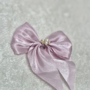 Blush Belle Pearl Bow – Sweetness Wrapped in Shine - Image 1