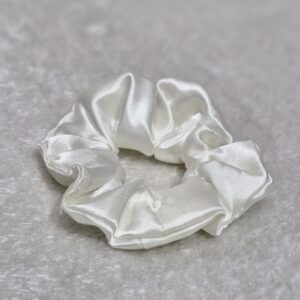 Cloud Kiss Satin Scrunchie – Timeless Elegance - Image 1