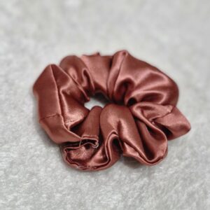 Autumn Ember Satin Scrunchie – Warmth in Every Twist - Image 1
