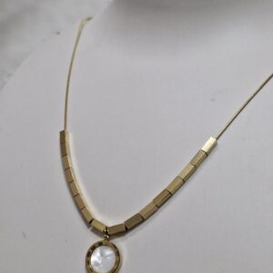 Premium Anti-Tarnish Roman Dial Pendant Necklace - Image 1