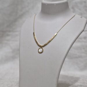 Premium Anti-Tarnish Roman Dial Pendant Necklace - Image 3