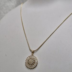 Premium Anti-Tarnish Radiance Pendant Necklace - Image 2