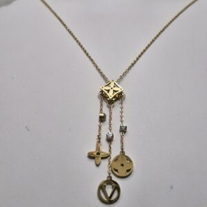 Premium Anti-Tarnish Charm Drop Necklace – Geometric Edition - Image 2