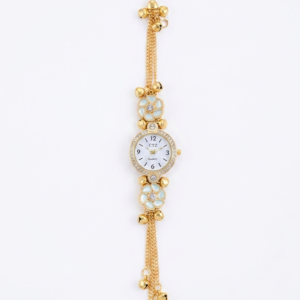 Kashmiri Traditional Bracelet Watch with Hanging Bells - Image 1