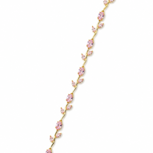 Pink Crystal Vine Bracelet - Image 1